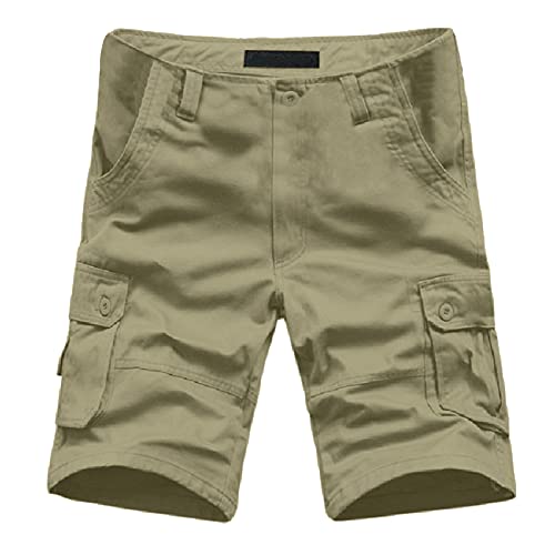 Men Cargo Shorts with Pockets Relaxed Fit Stretch P9033