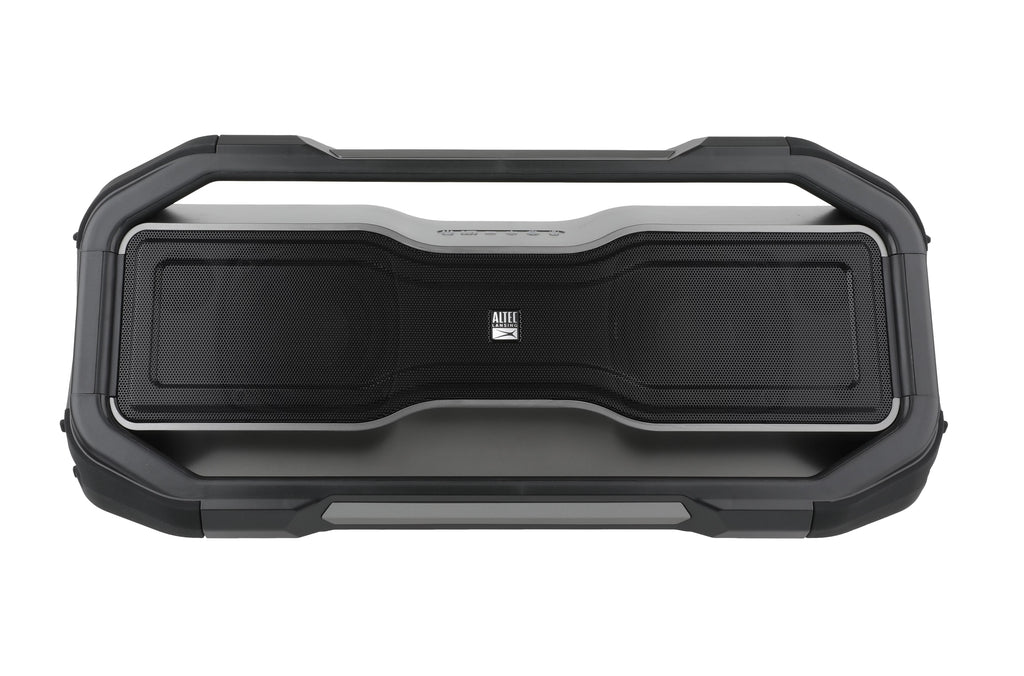 Altec Lansing IMW999 RockBox XL 20 Hours Playtime IP67 Waterproof USB Charger LED Portable Wireless Bluetooth Speaker Metallic Gray