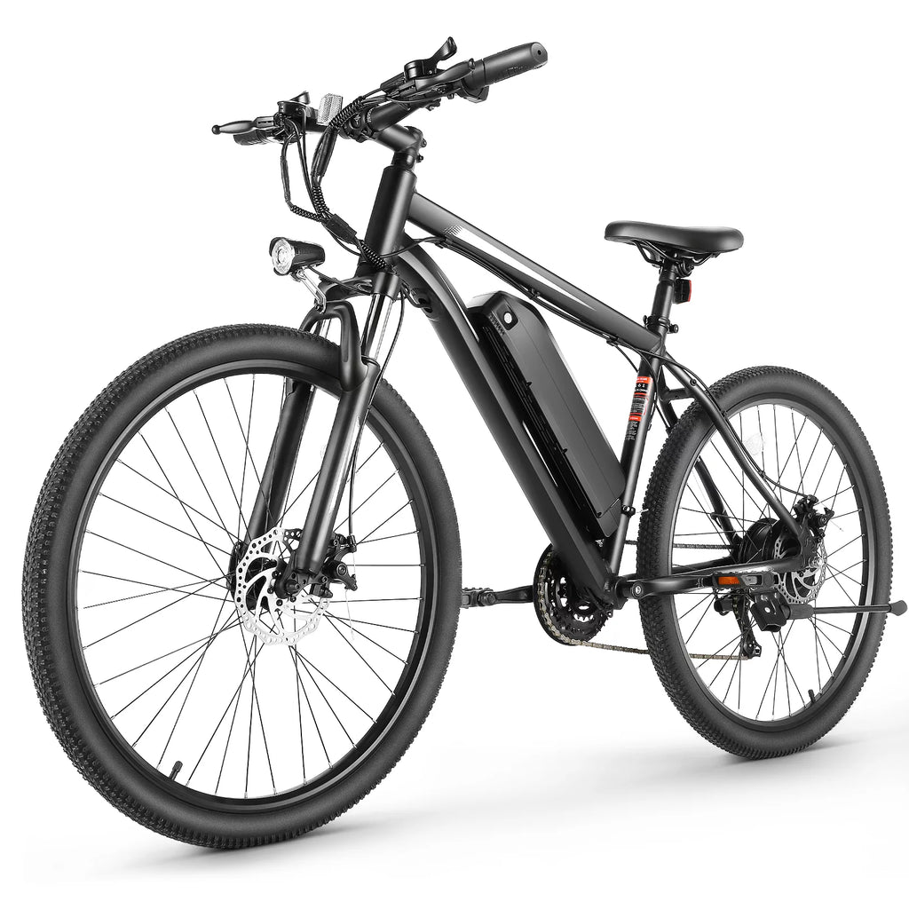 VIBESPARK 27.5" Electric Bike for Adults 500W Mountain Bike 19.8MPH Adult Electric Bicycles Electric Commuter Bike with Removable Battery Shimano 21 Speed Ebike