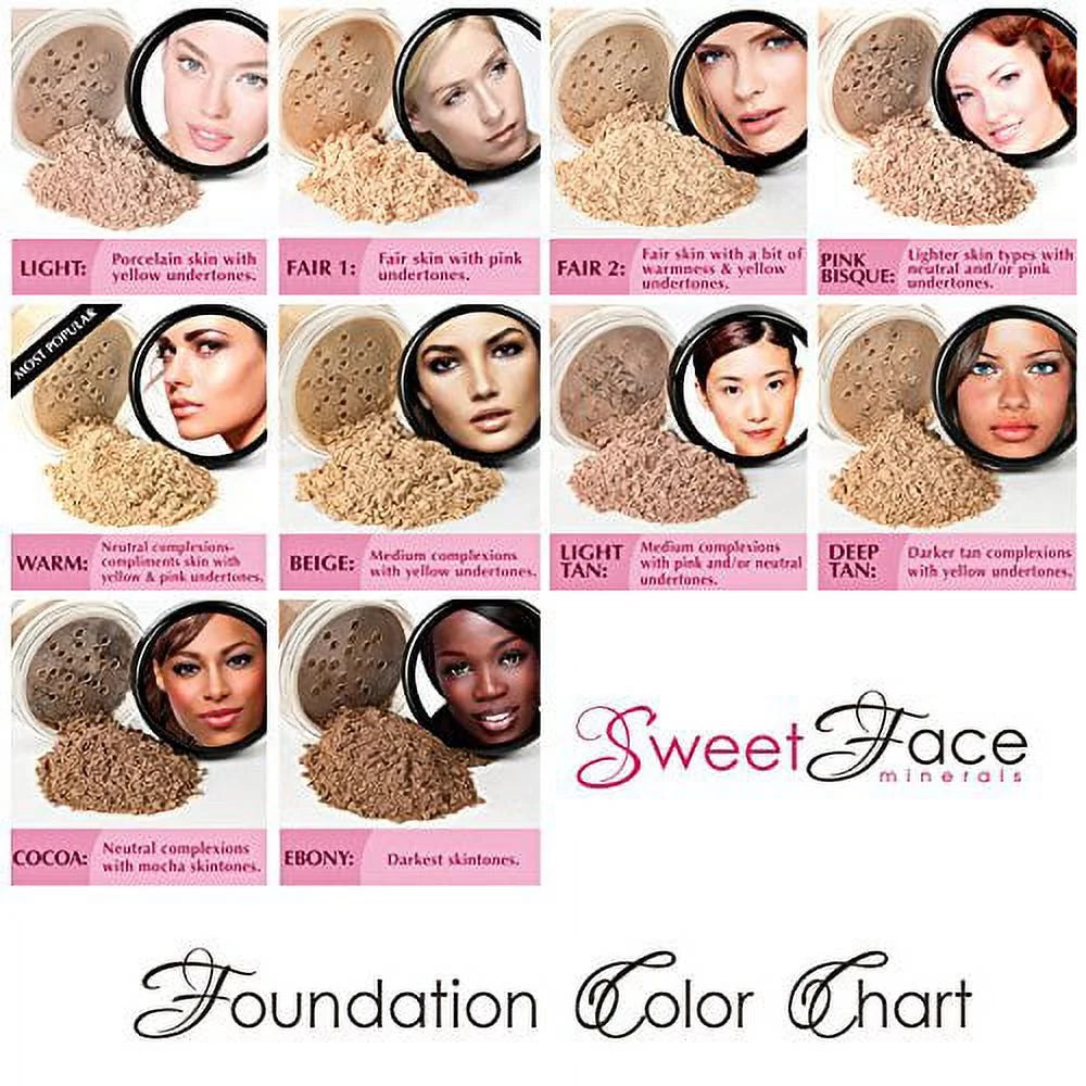 Mineral Makeup Set Sheer Powder Matte Foundation Z34076