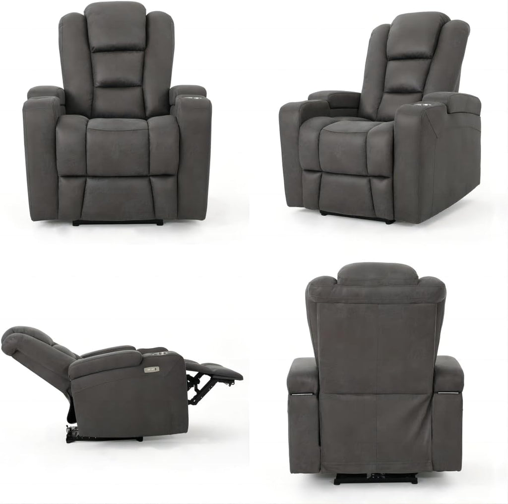 Power Recliner Chair with USB Port and Cup Holders N798234