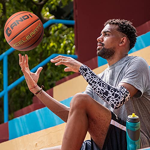 Basketball Size 7 with Deep Channel Construction for Indoor Outdoor Play G262854