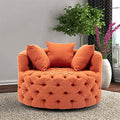 HomSof Swivel Accent Chair Chaise Lounge Indoor leisure Chair Barrel Modern Sofa Lounge Club Round Chair
