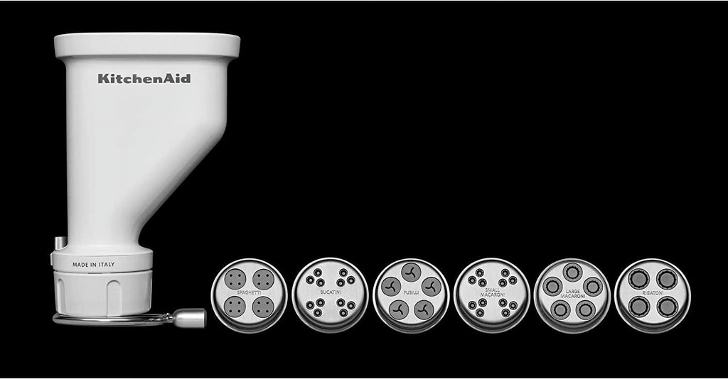 Gourmet Pasta Press Attachment with 6 Interchangeable Pasta Plates E585