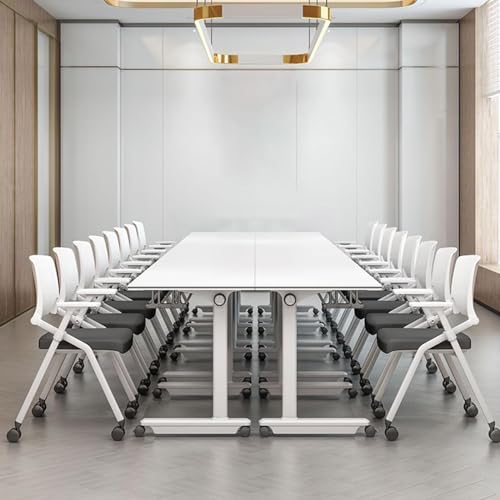 Mobile Folding Conference Table with Wheels for Office Meeting Room C796430