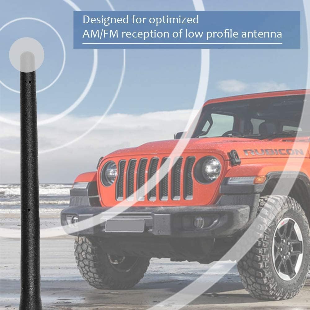 Stubby Antenna for Jeep Wrangler Gladiator AM FM Radio H218