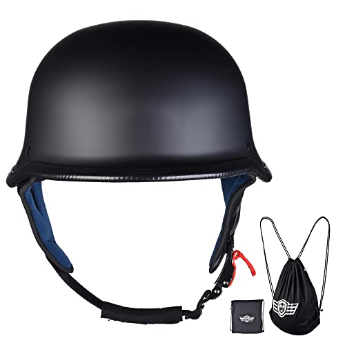 Motorcycle Helmet German Style Half Face for Cruiser Scooter X51754