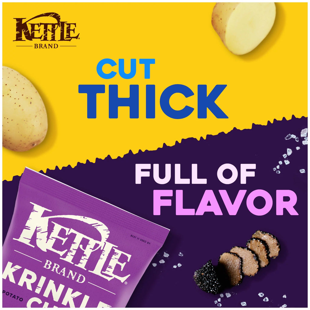 Truffle Oil and Sea Salt Krinkle Cut Potato Chips, 8.5 oz J364766
