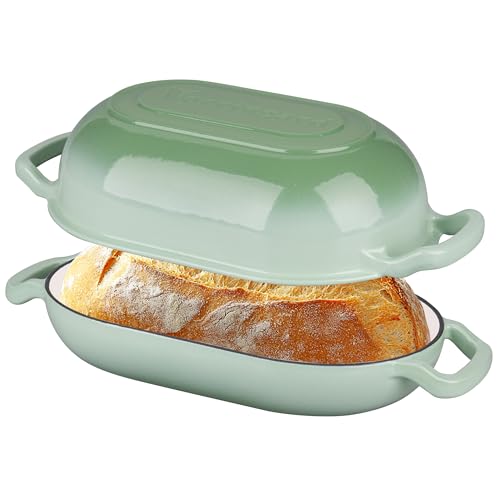 Enameled Cast Iron Dutch Oven with Lid for Bread Baking, 5QT M245
