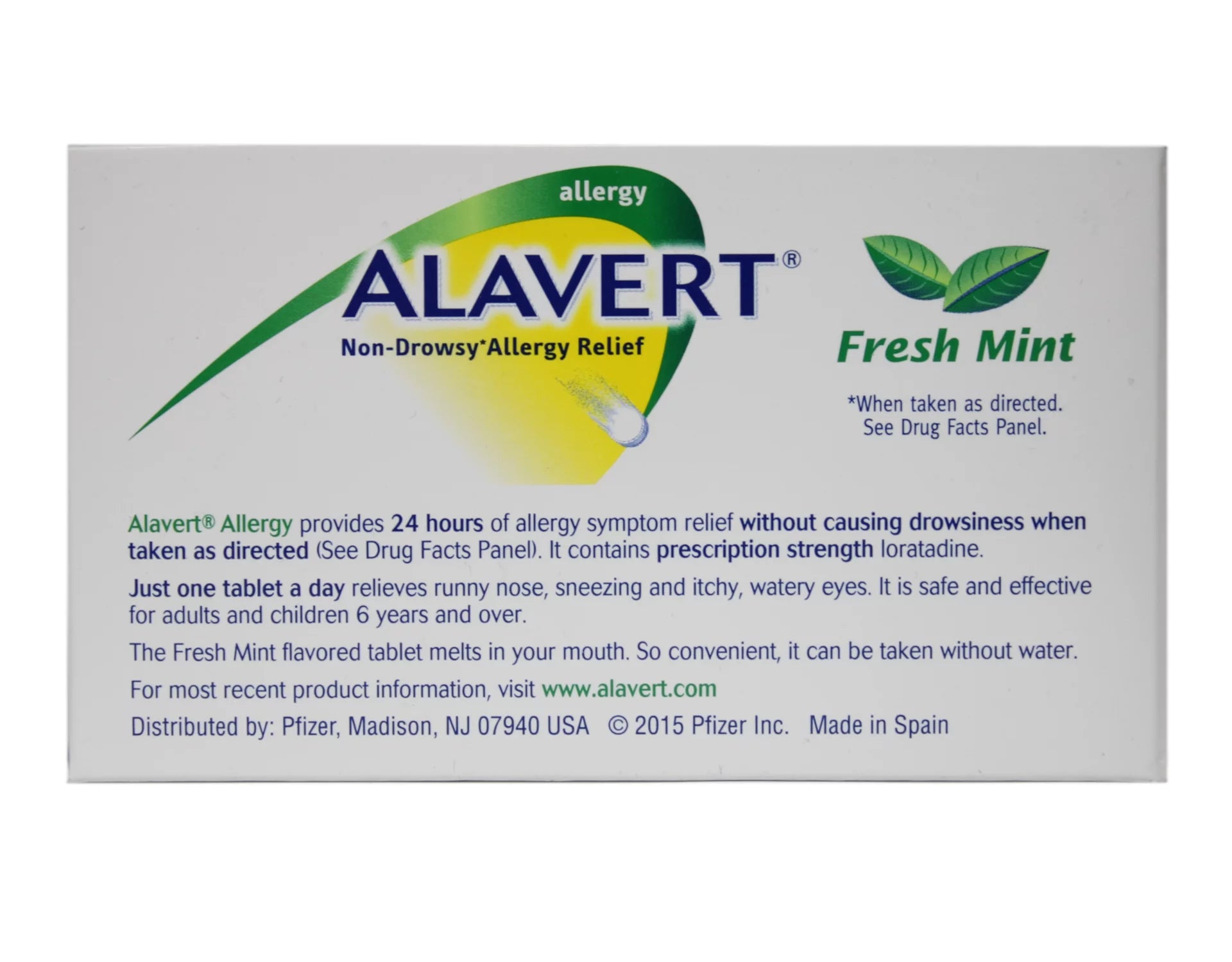 Allergy 24-Hour Relief Orally Disintegrating Tablets, Non-Drowsy Antihistamine, 60 Count Q598733