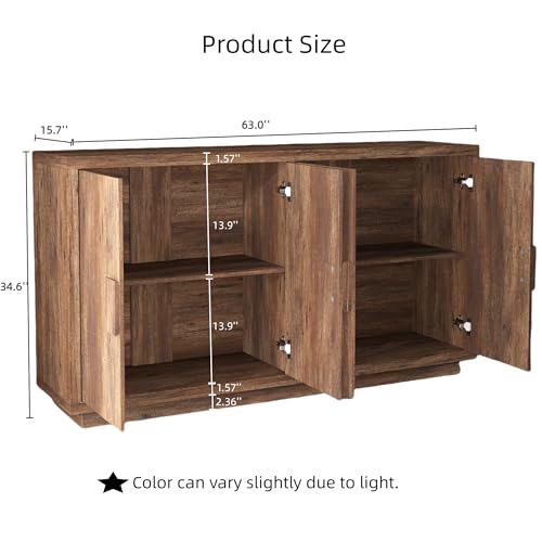 Sideboard Buffet Cabinet with Storage, 32" for Dining Room and Kitchen B9449