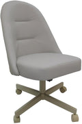 M-235 Swivel Metal Dining Caster Chair - Ocean Beige - Beige