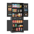 VOWNER Kitchen Pantry Cabinet with 4 Doors and 1 Drawer, Tall Storage Cabinet with Adjustable Shelves, Freestanding Cupboard for Kitchen, Dining Room and Living Room (White)