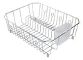Dish Drying Rack, Rubbermaid Dish Rack with Utensil Holder for Kitchen Countertop, Large, Chrome