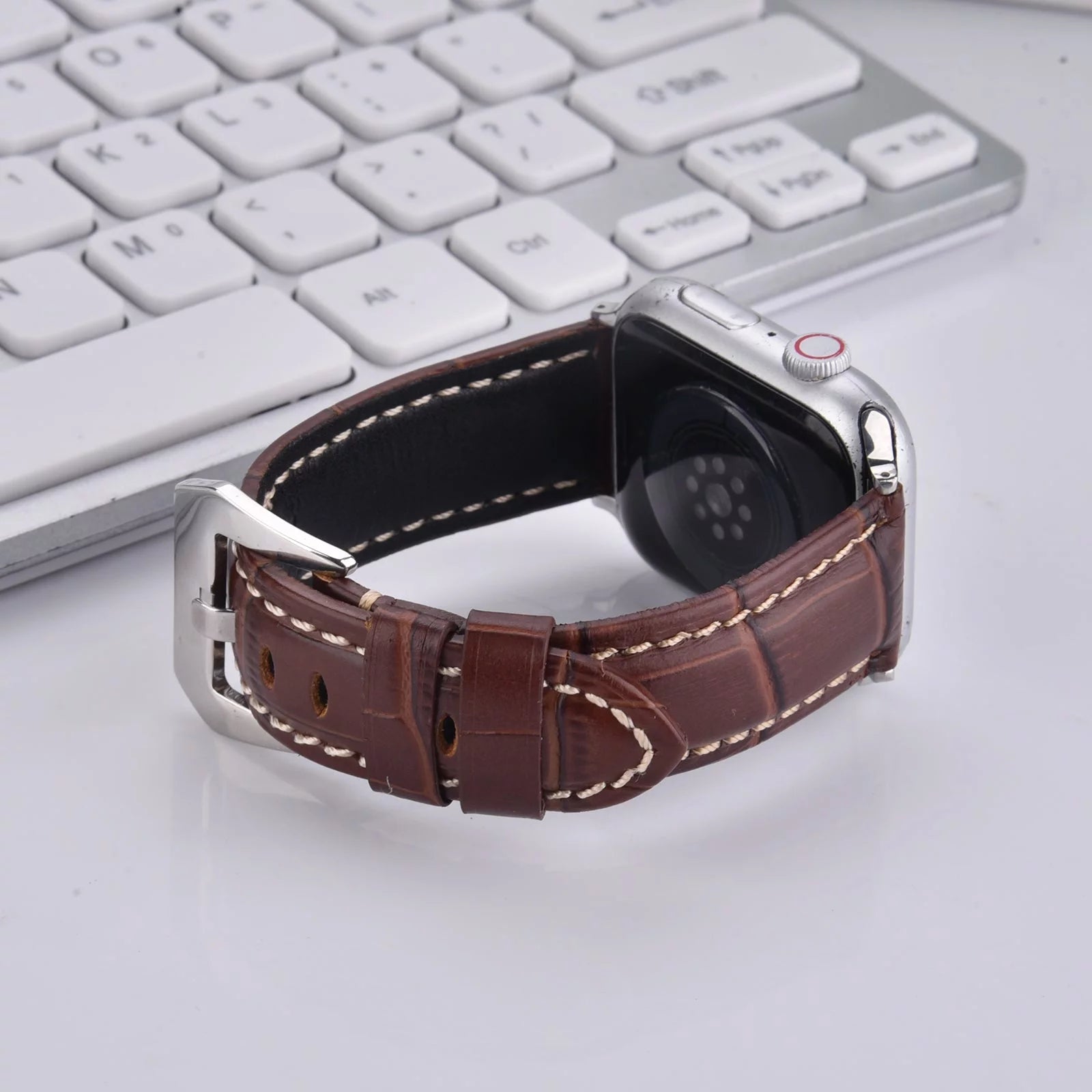 Genuine Leather Watch Band for 49mm 44mm 45mm 42mm J236