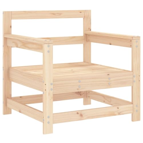 Patio Chairs with Cushions 2 pcs Solid Wood Pine, Brown B375751