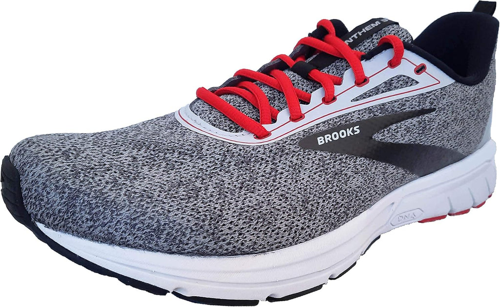 Brooks Men's Anthem 3 Running Shoes, Grey/Black/Red, 9.5 M
