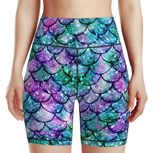 Women's High Waist Bike Shorts for Workout Sports Athletic Running Hiking Biker Yoga Gym Large