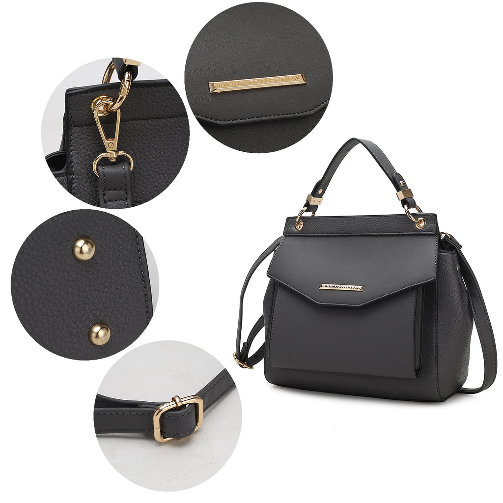 Vegan Leather Women's 3-in-1 Satchel Backpack Crossbody O301107