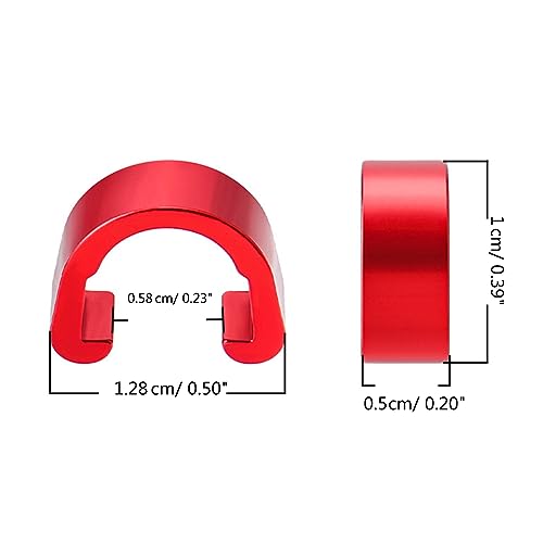 Aluminum Alloy Bike Cable C-clips Brake Housing Clamps X239069
