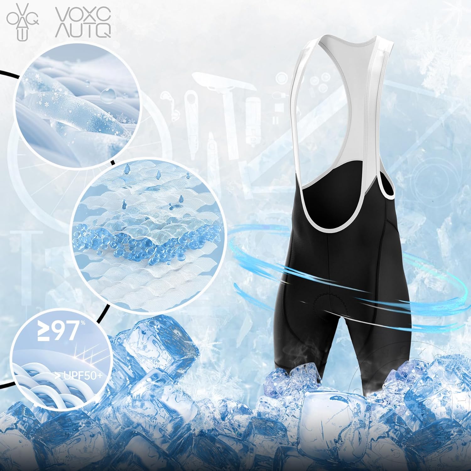 Men's Cycling Jersey Set with Bib Shorts N959286