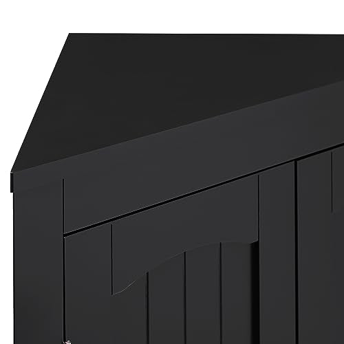 Corner Storage Cabinet with 2 Doors, Freestanding Sideboard M65683