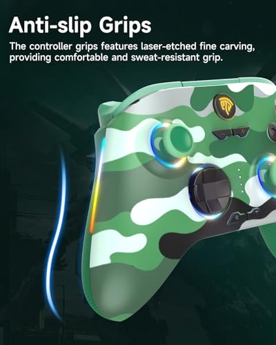 Wireless Bluetooth Controller with Hall Joysticks for PC, Android, Steam and Switch E86358