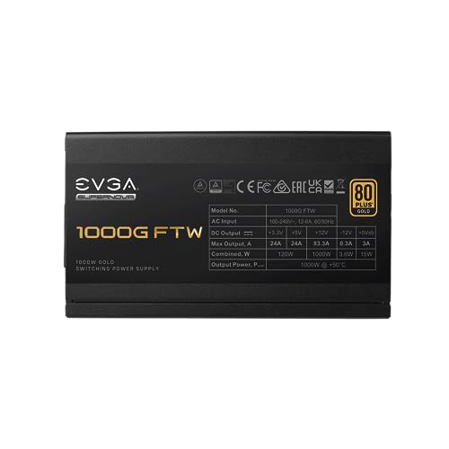 850W ATX 3.0 Fully Modular Power Supply with 80 Plus Gold Certification J918