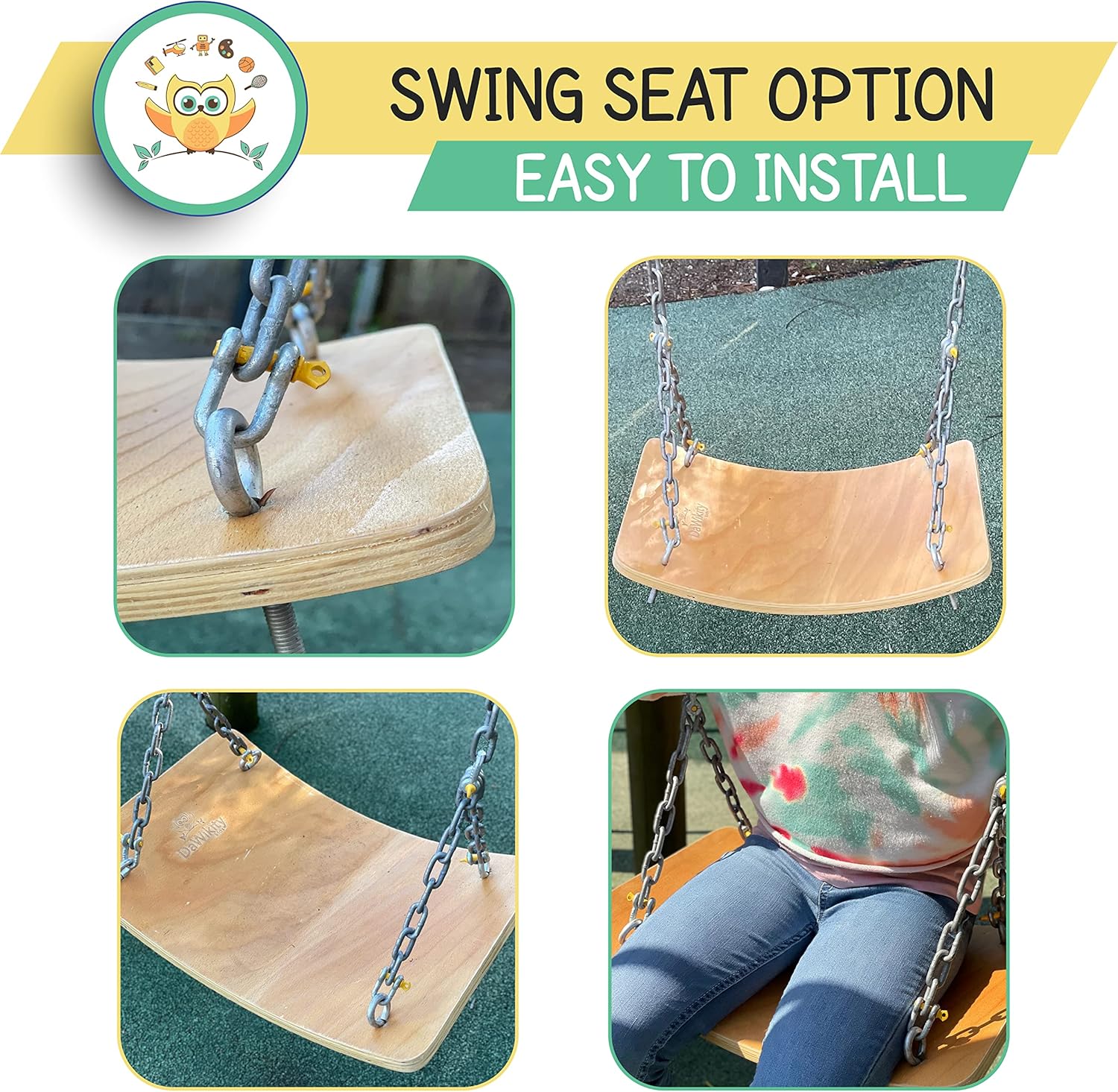 Wooden Wobble Board for Kids Balancing Trainer H3995