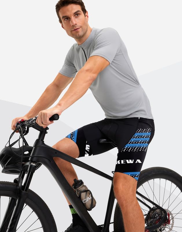 Men's 4D Padded Cycling Bike Shorts with Zipper Pockets E859865
