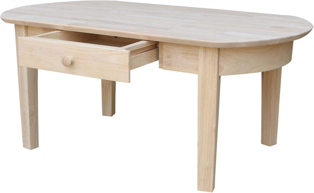 Oval Coffee Table, Unfinished K332