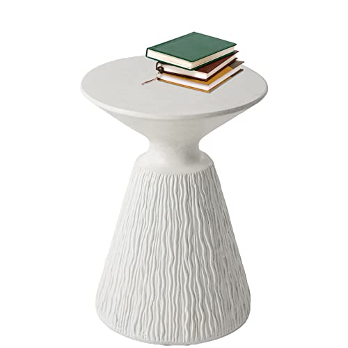 Concrete Outdoor Side Table with Pedestal Base I181