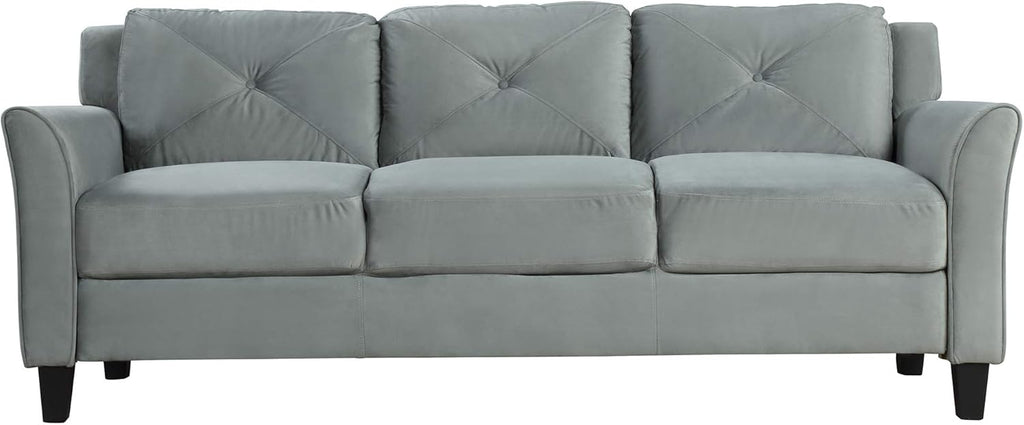 3 Piece Living Room Furniture Set Sofa Loveseat Chair Gray T4515
