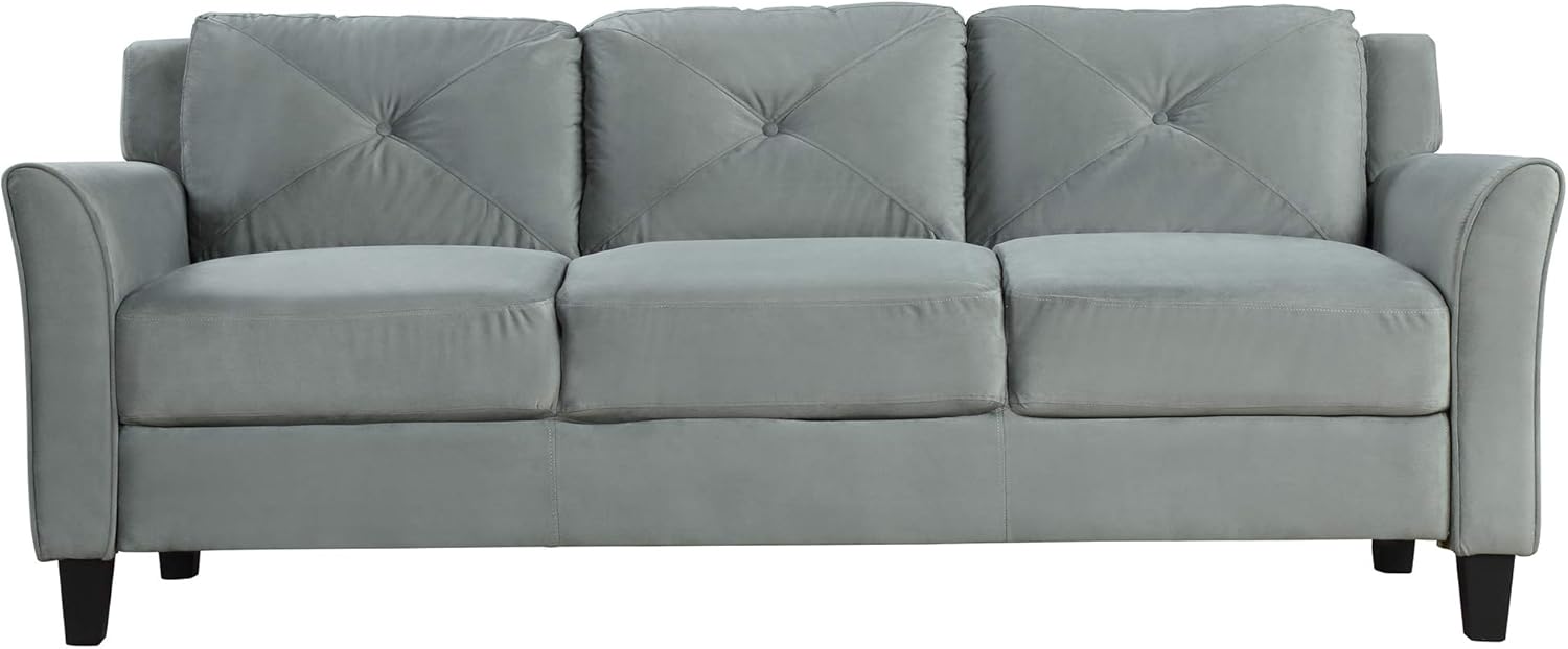 3 Piece Living Room Furniture Set Sofa Loveseat Chair Gray T4515
