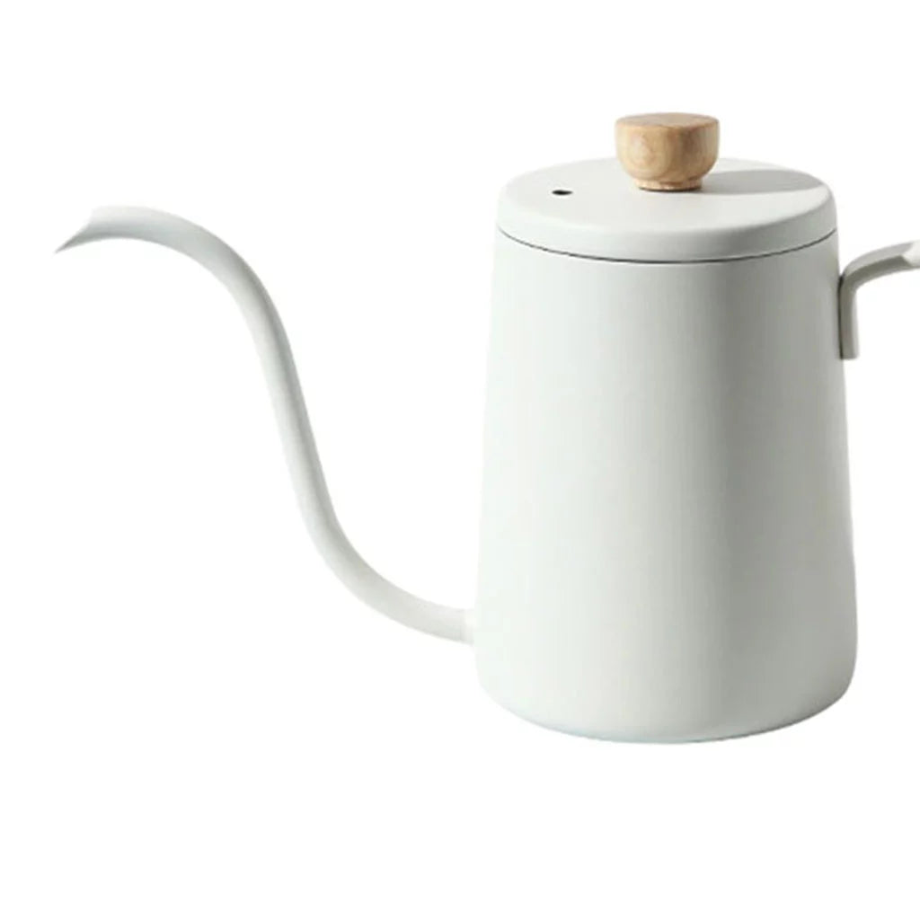 White Stainless Gooseneck Tea Kettle R576795