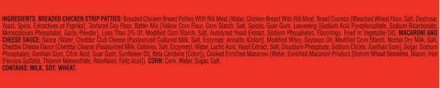 Chicken Strips Frozen Meal, 8.9 oz - Pack of 8 D51986