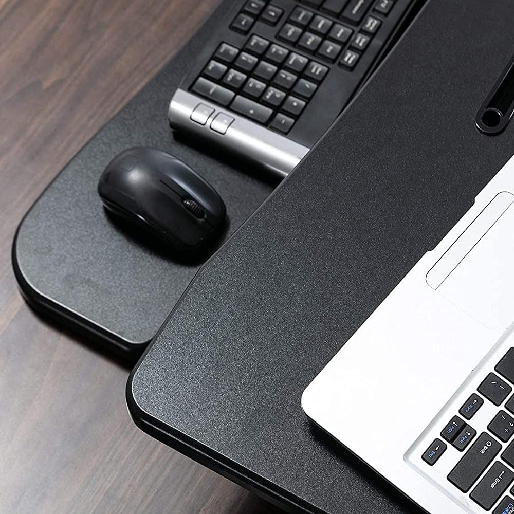 Adjustable Height Standing Desk Converter for Dual Monitor, Black K677268
