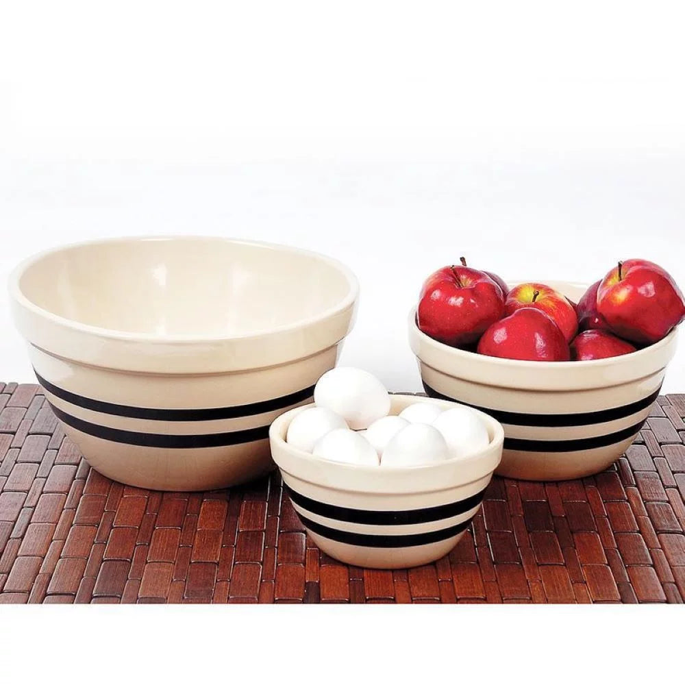 Large Shoulder Bowl with Navy Stripes W42375