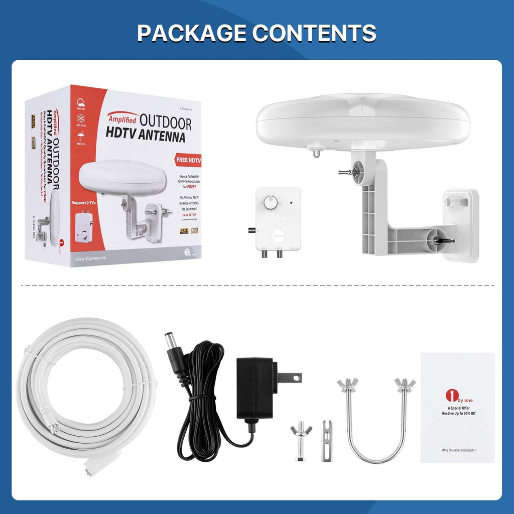 Outdoor TV Antenna Amplified Long Range 4K UHF VHF N795