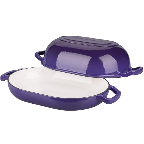 Enameled Cast Iron Dutch Oven with Lid for Bread Baking, 5QT M245
