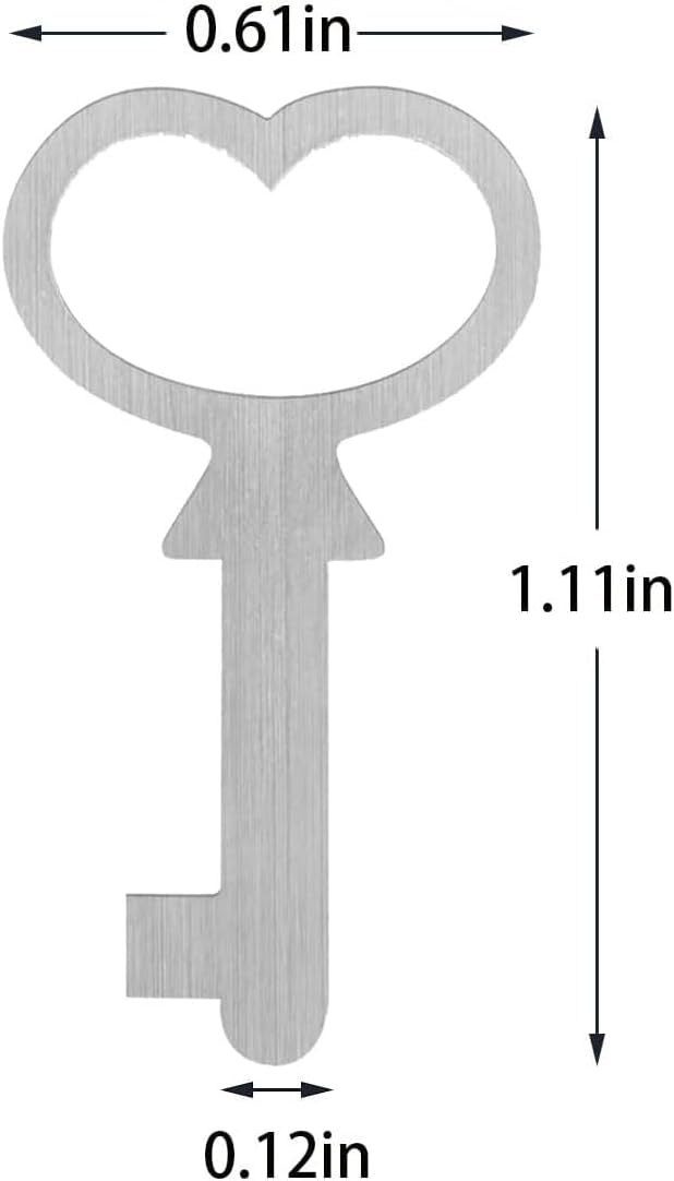 Miniature Cedar Chest Jewelry Box Key Only (2pcs) V542