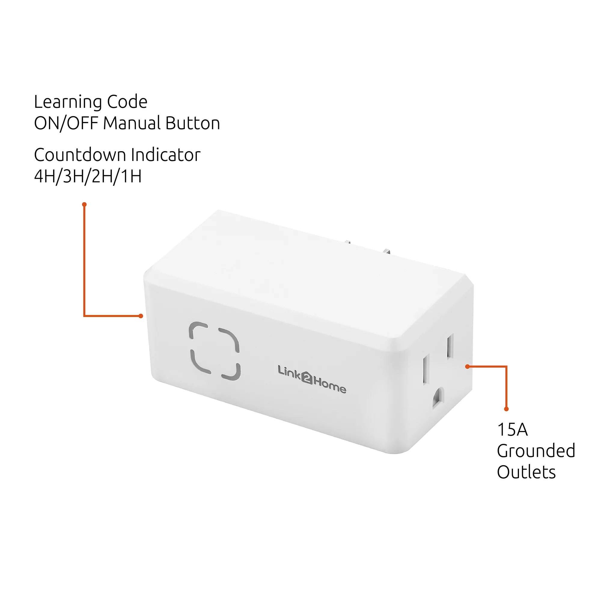 Wireless Remote Control Outlet Light Switch with Countdown Timer, 100 ft Range S25003