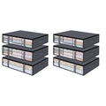 6 Pack Storage Bins Clothes Storage,Foldable Blanket Bags, Under Bed Containers for Organizing,Clothing