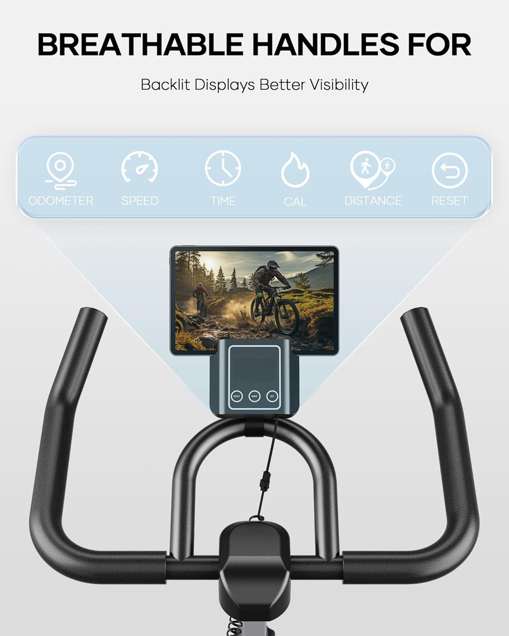 Exercise Bike for Home Indoor Cycling with Resistance and Comfortable Seat P39402