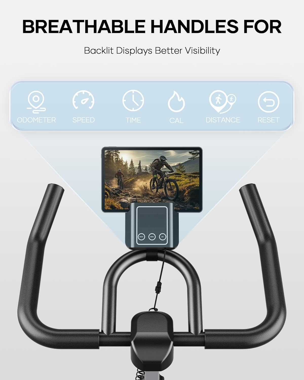 Exercise Bike for Home Indoor Cycling with Resistance and Comfortable Seat P39402