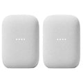 Google Audio (2-Pack) Smart Speakers – Wireless Bluetooth & Wi‑Fi Home Speaker Bundle with Powerful Stereo Sound, Multi-Room Audio Assistant Voice Control