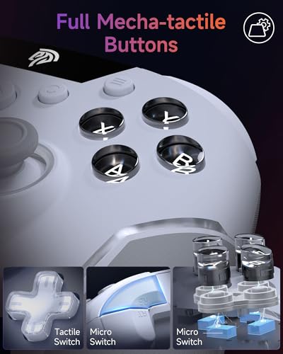 Wireless Gaming Controller with RGB Backlit and Hall Effect Sticks A3433