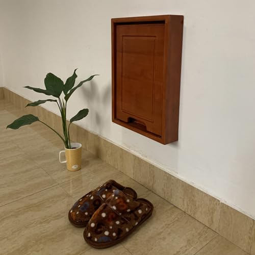 Wall Fold Up Chair Solid Wood Stool 40x40cm Y79864