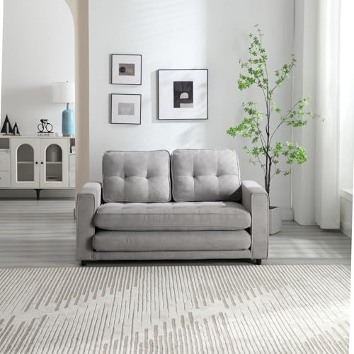 Convertible Folding Futon Sofa Bed with Adjustable Chaise Lounge M3530