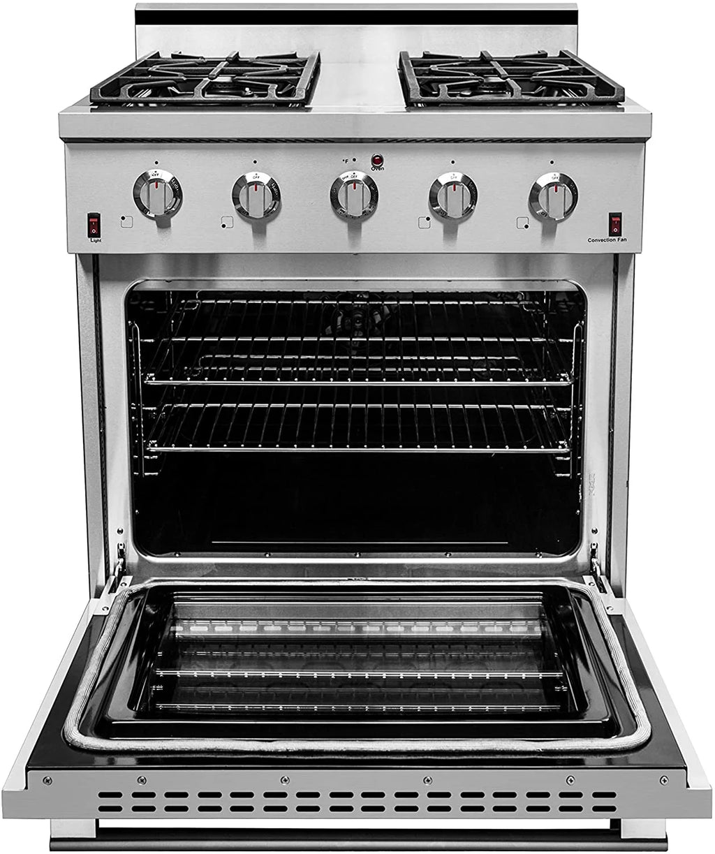 30" Stainless Steel Natural Gas Range with Convection Oven C5498